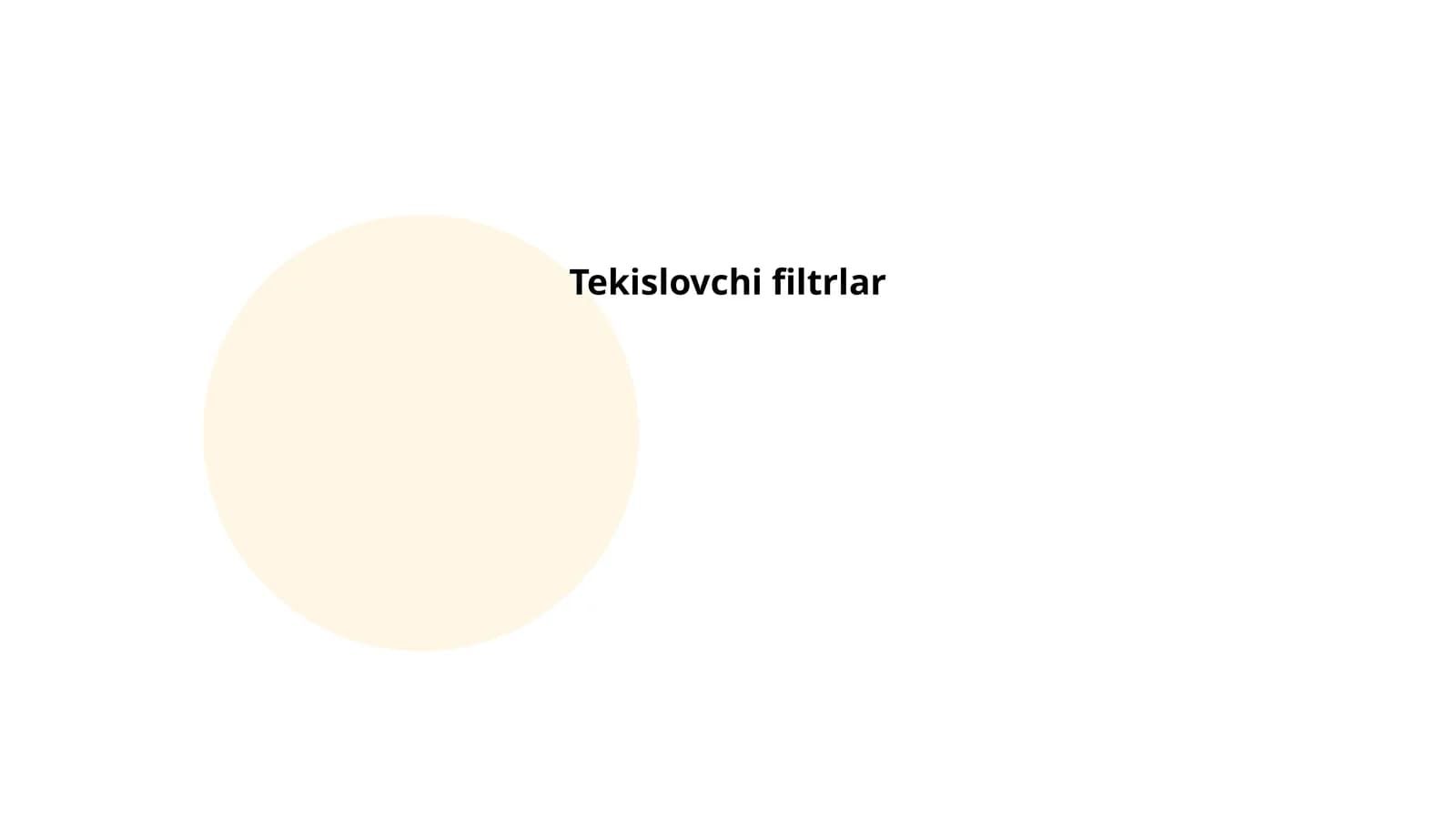Tekislovchi filtrlar