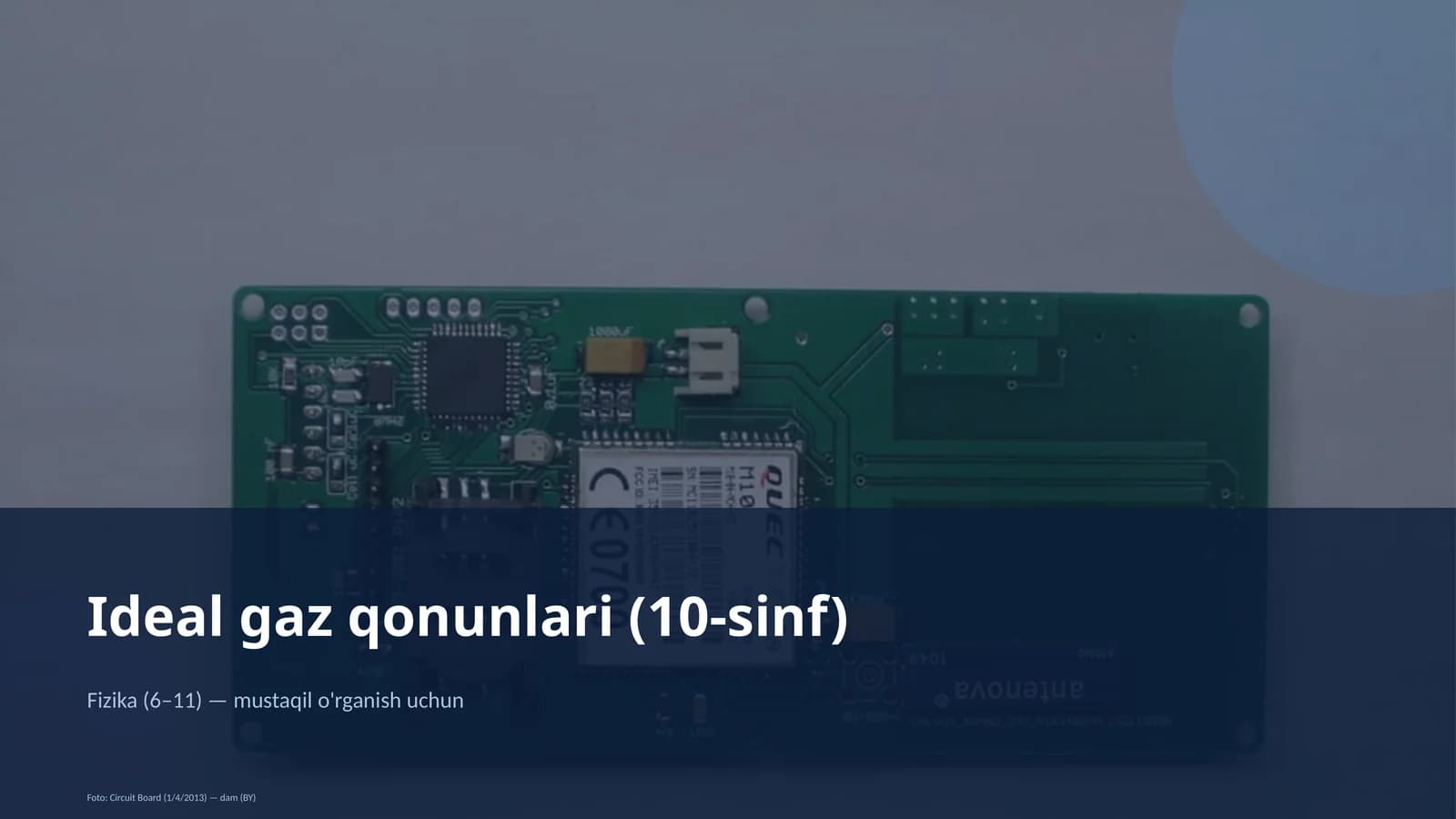 Ideal gaz qonunlari (10-sinf)