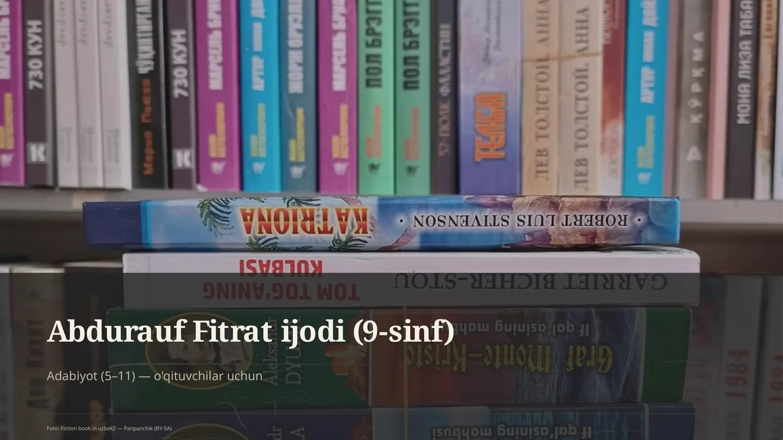 Abdurauf Fitrat ijodi (9-sinf)
