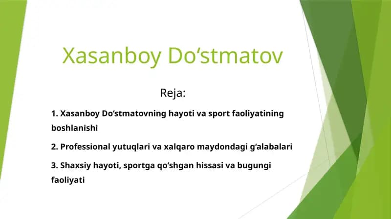 Xasanboy Do‘stmatov