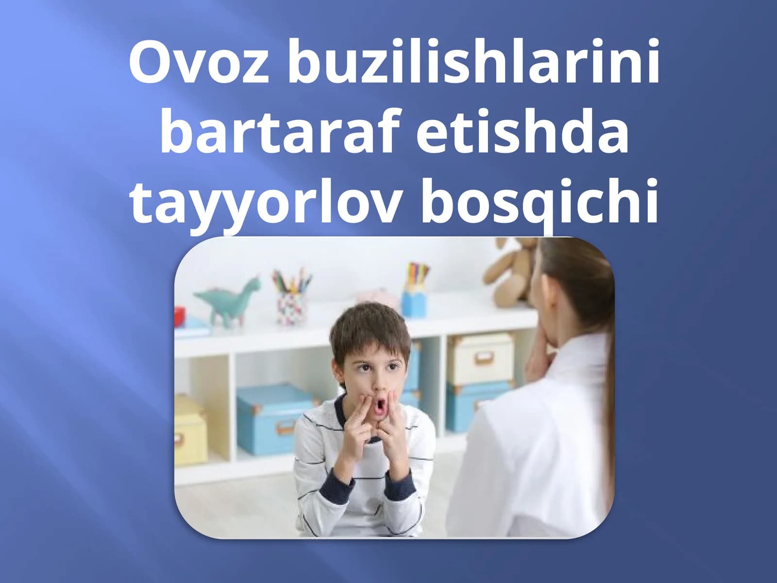 Ovozbuzilishlarinibartarafetishdatayyorlovbosqichi