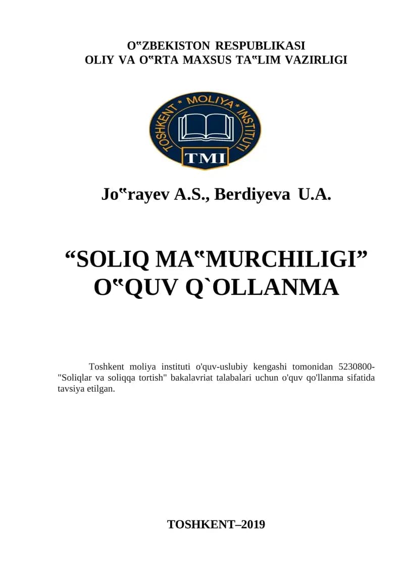 SOLIQ MA‟MURCHILIGI