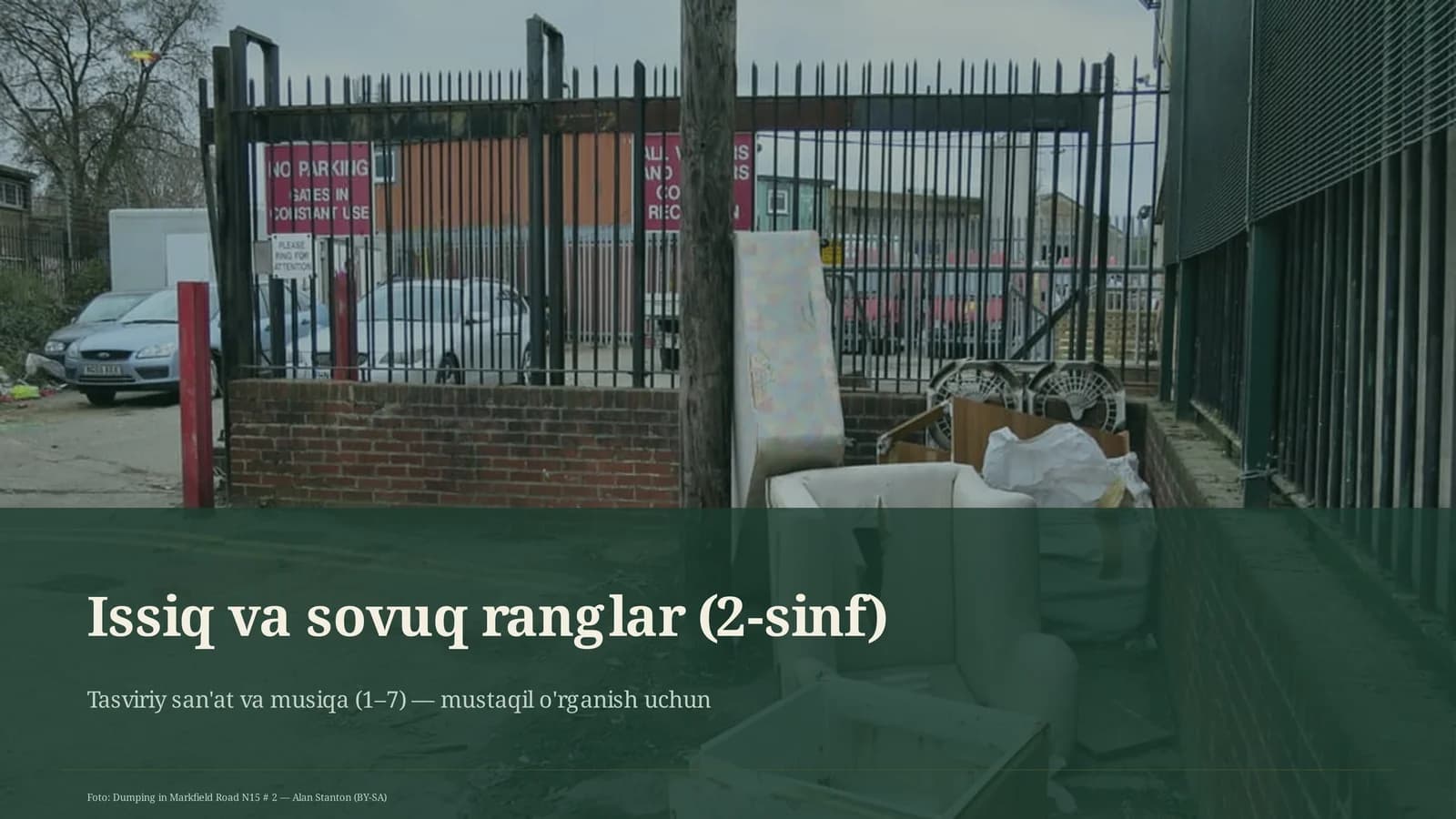 Issiq va sovuq ranglar (2-sinf)