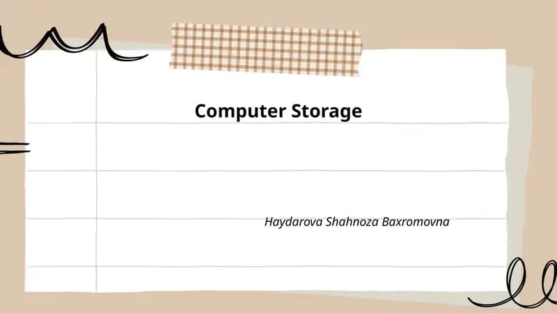 Computer Storage