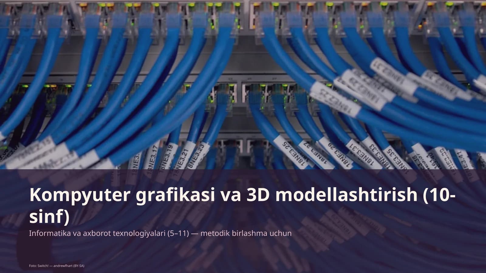 Informatika va axborot texnologiyalari (5–11) — metodik birlashma uchun