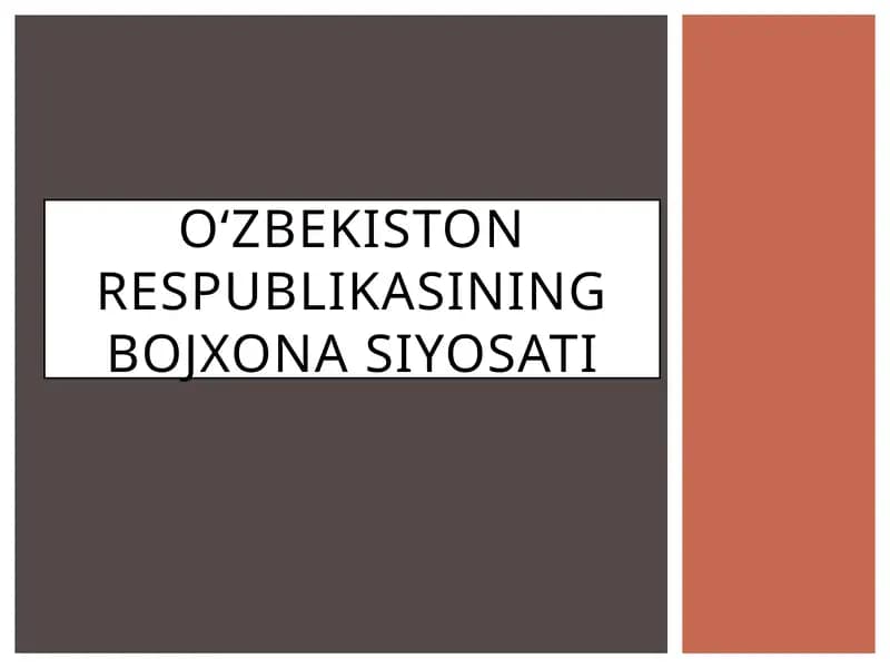 Oʻzbekiston Respublikasining bojxonasiyosati