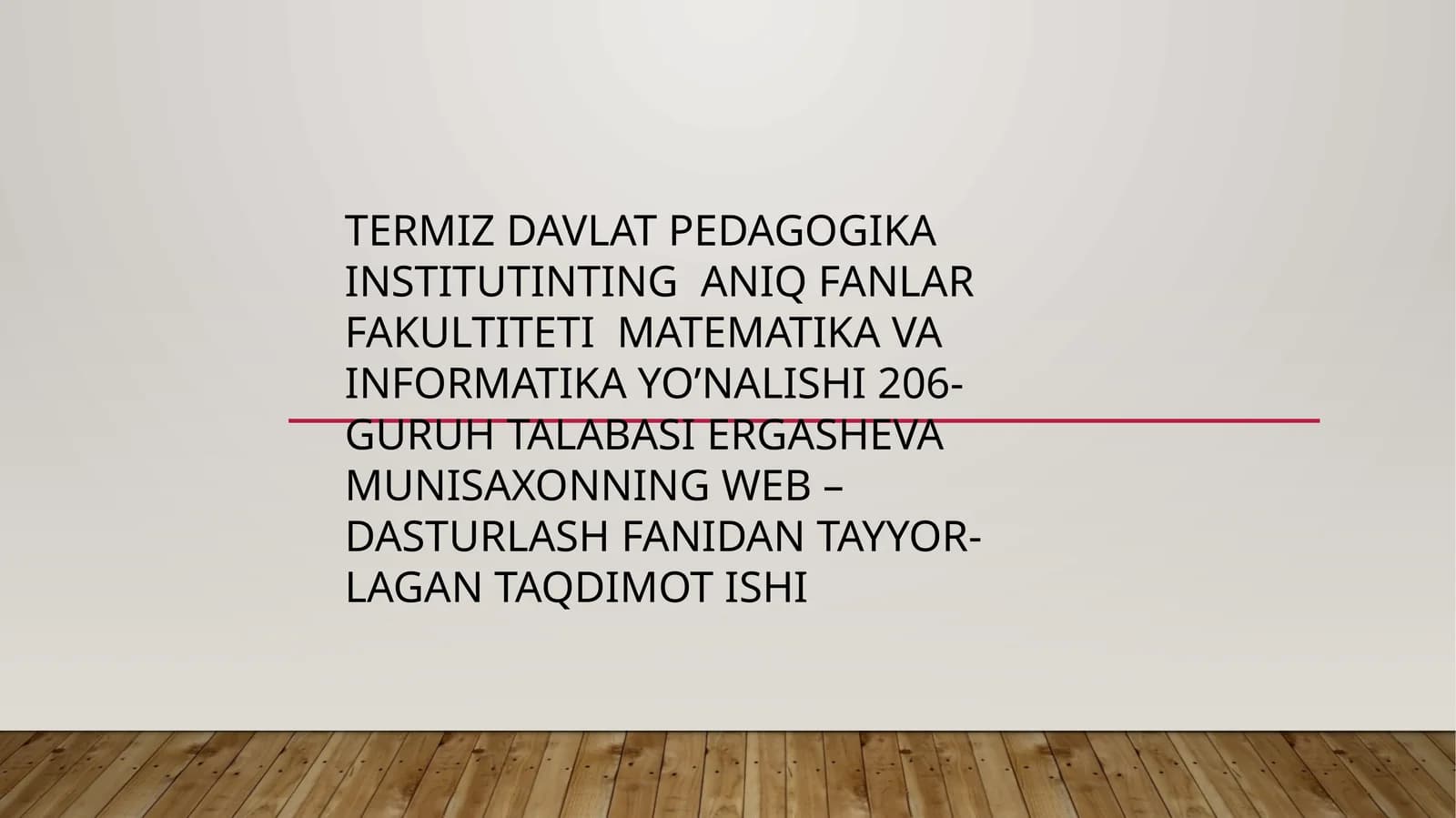 Jadval yaratish - Stillar jadvali