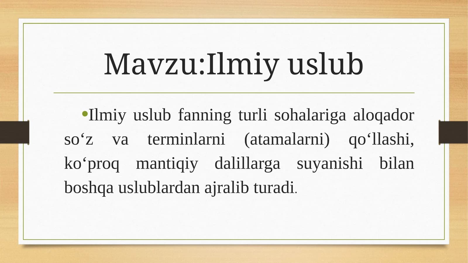 Ilmiy Uslub