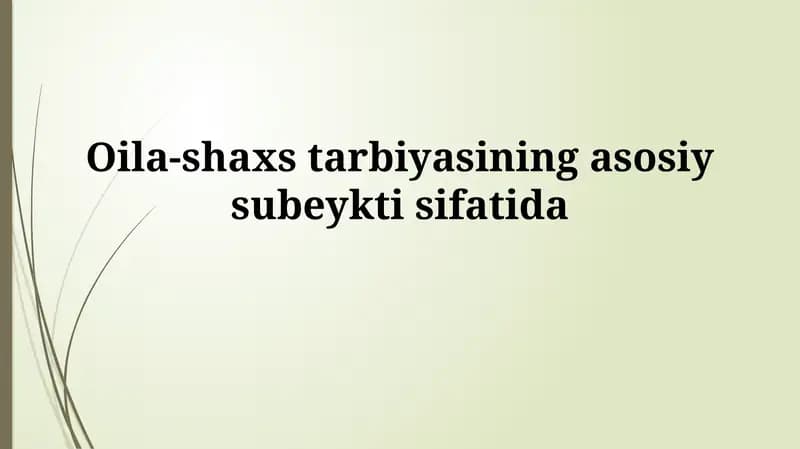 Oilaviy byudjet va uning ta'siri