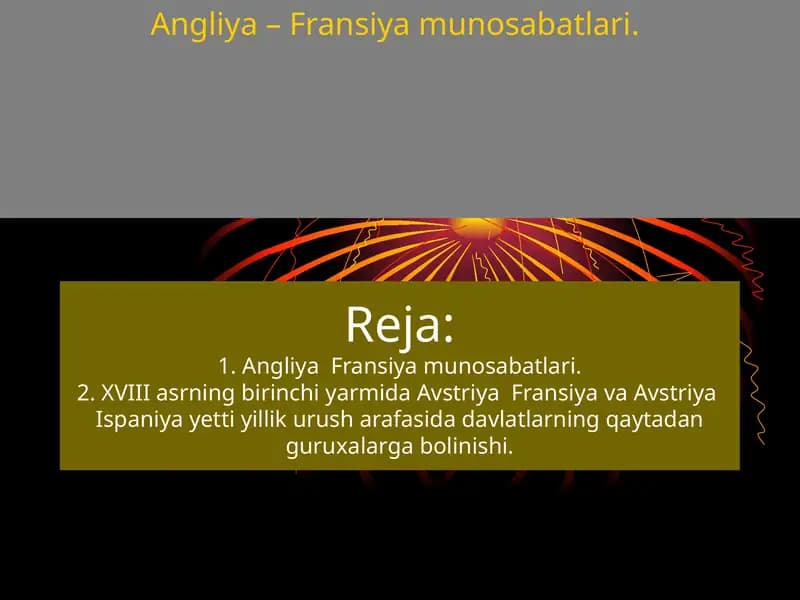 Angliya – Fransiya munosabatlari