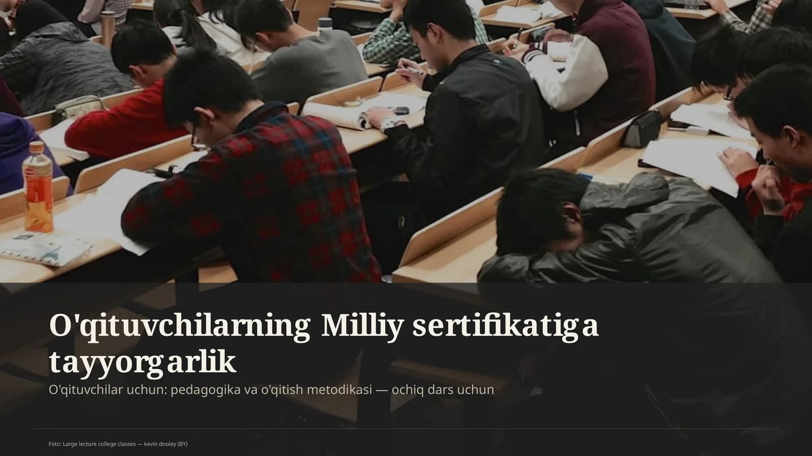 O'qituvchilarning Milliy sertifikatiga tayyorgarlik