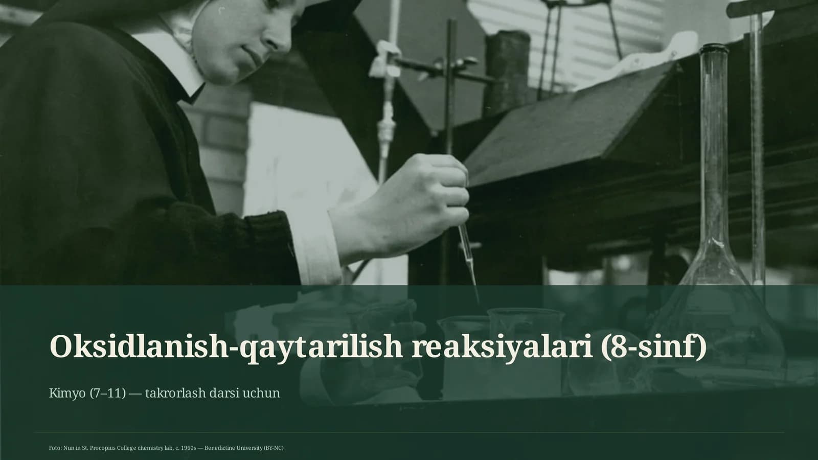 Oksidlanish-qaytarilish reaksiyalari (8-sinf)