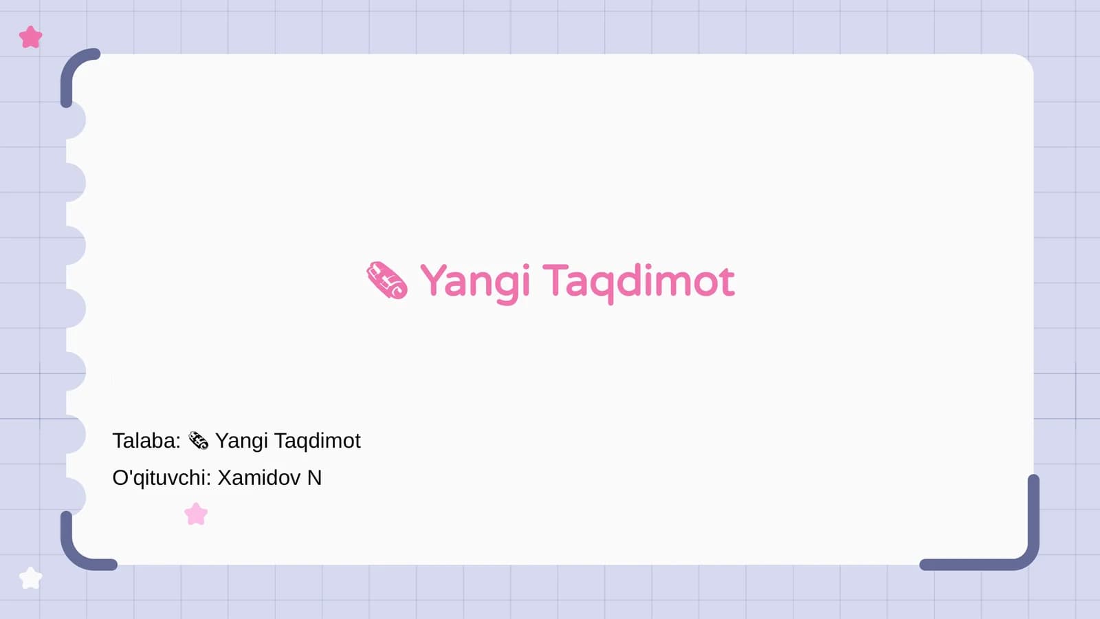 Yangi Taqdimot