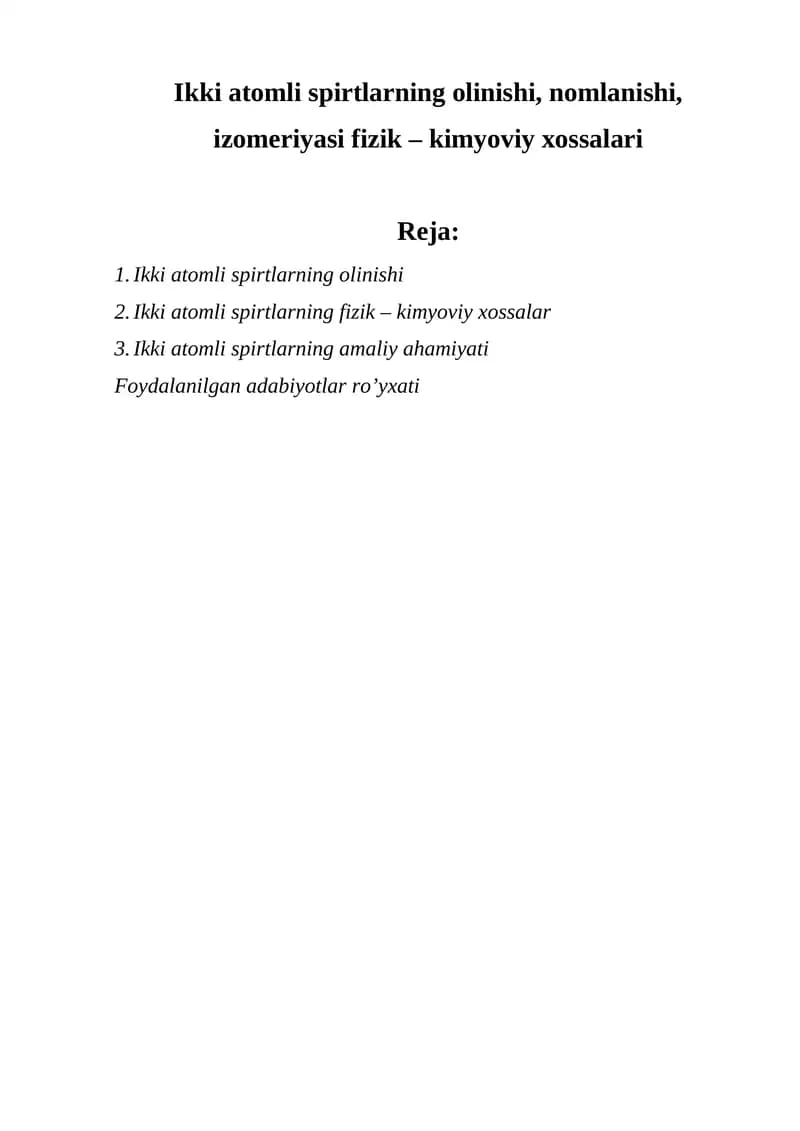 Ikki atomli spirtlar