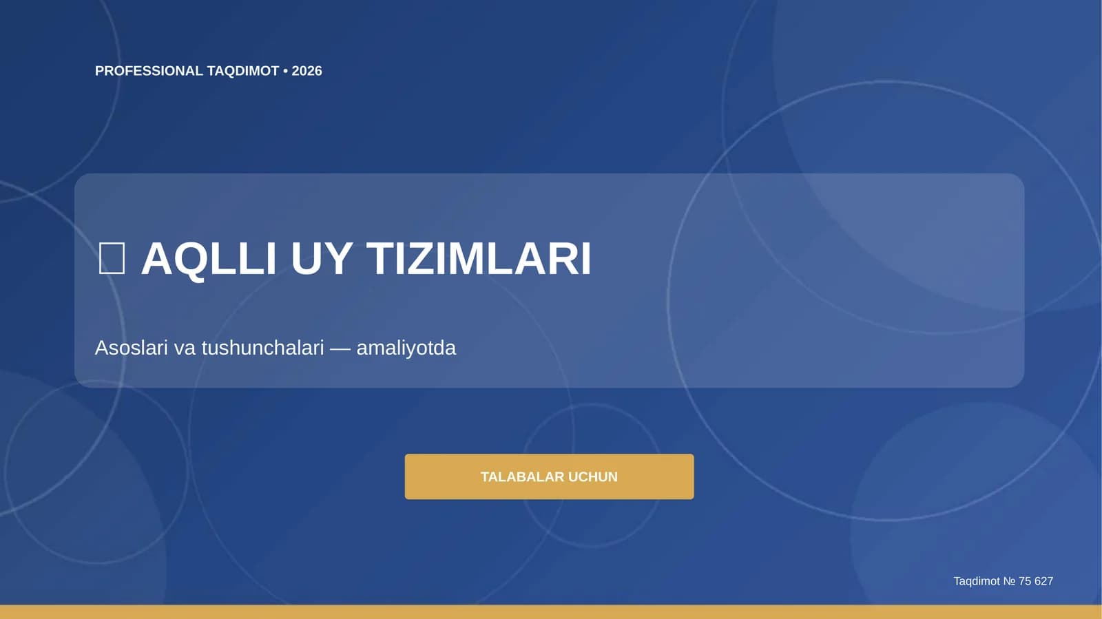 Aqlli uy tizimlari: asoslari va tushunchalari (amaliyotda) [talabalar uchun]
