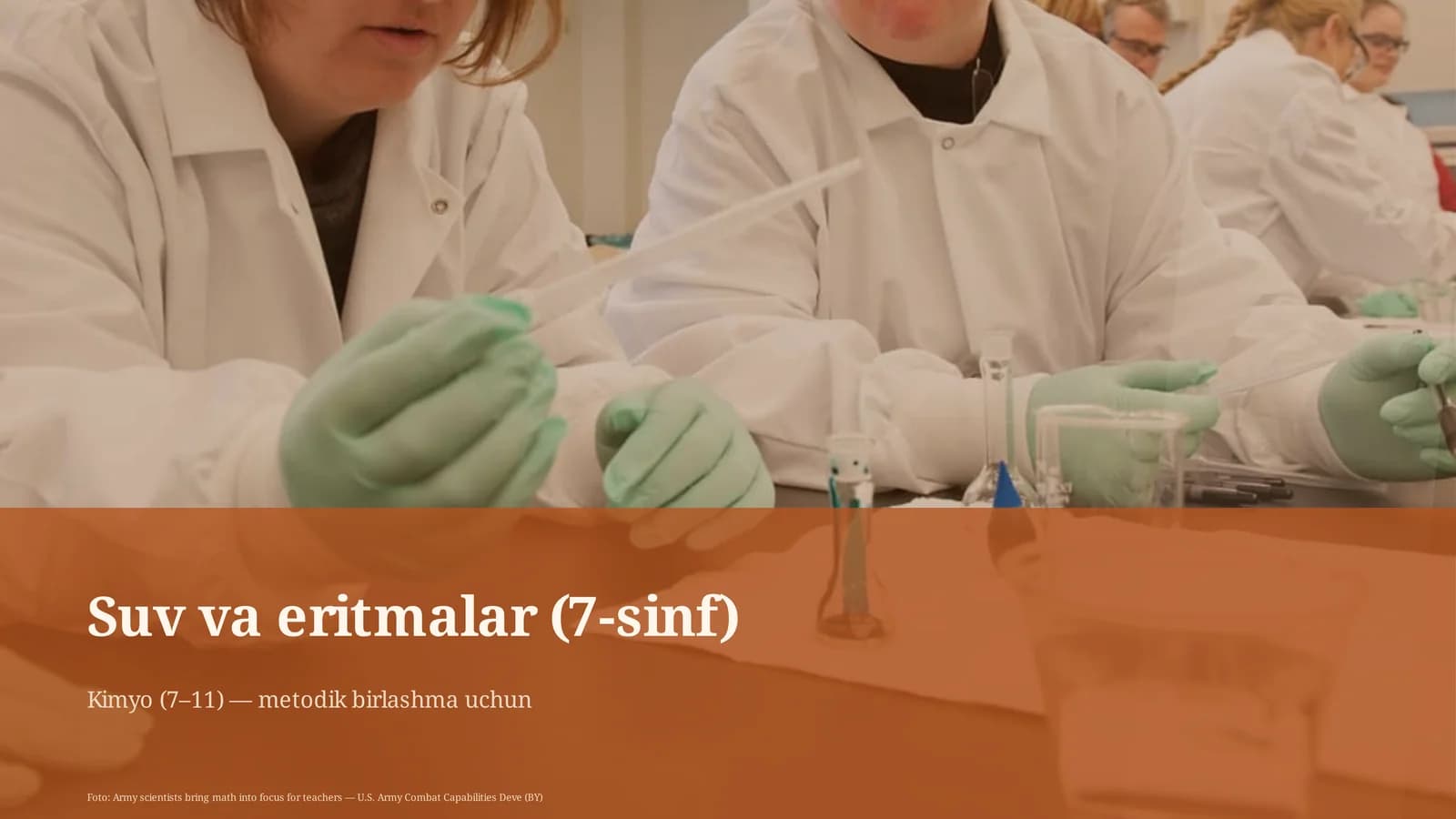 Suv va eritmalar (7-sinf)