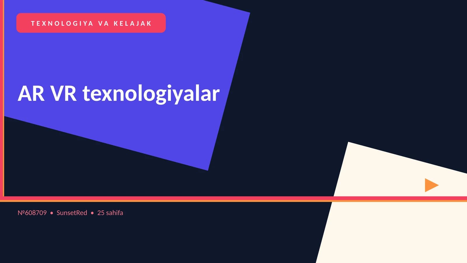 AR VR texnologiyalar