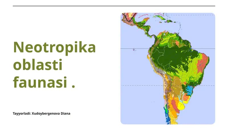 Neotropika oblasti faunasi.