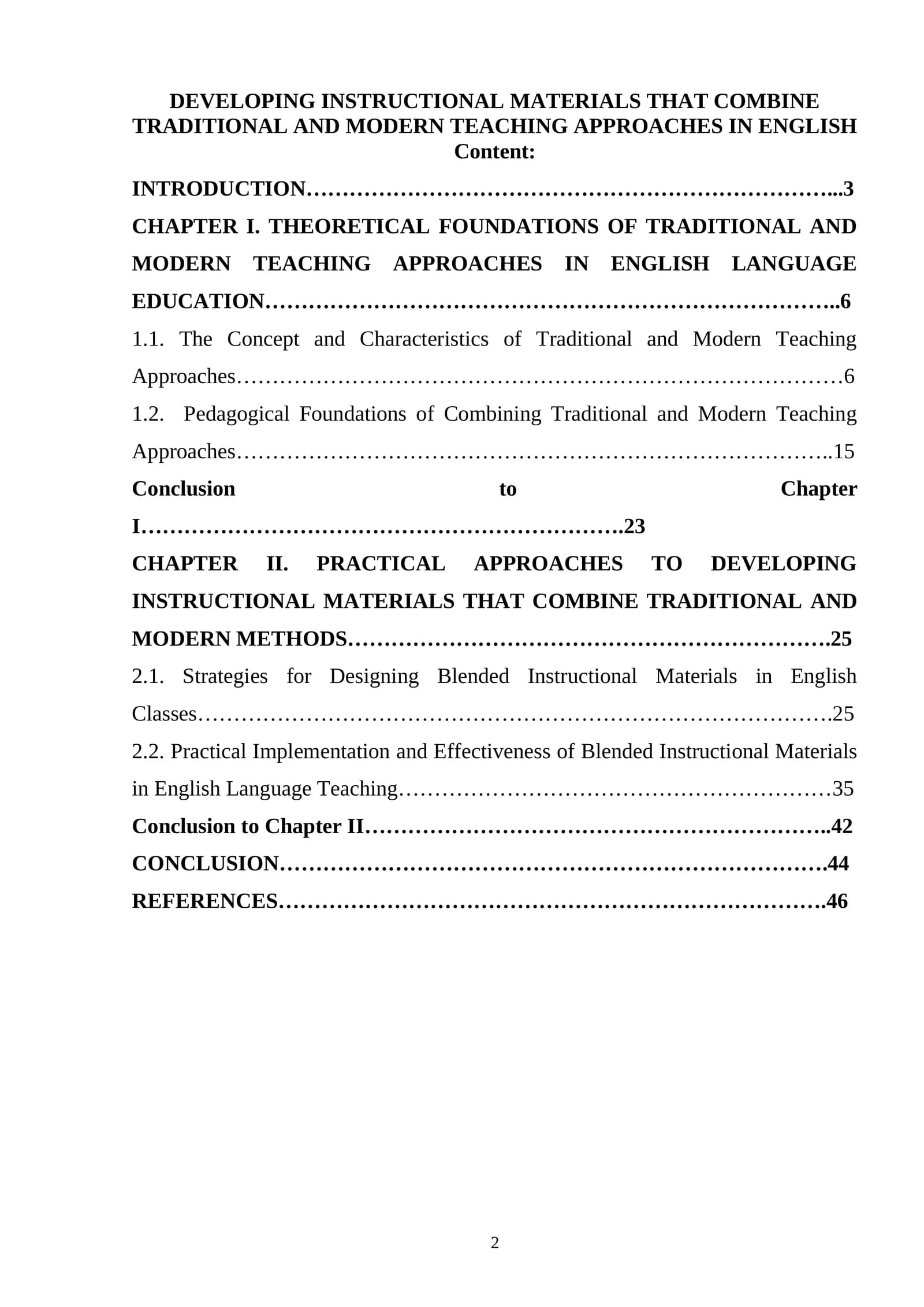 Developing Instructional Materials that Combine Traditional and Modern Teaching Approaches in English