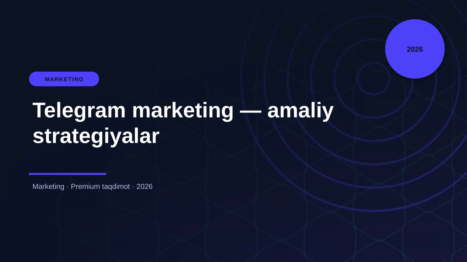 Telegram marketing — amaliy strategiyalar