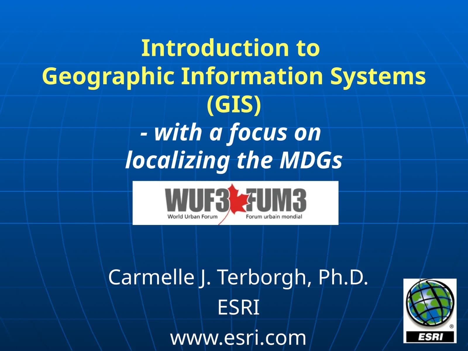Introduction to Geographic Information Systems (GIS)