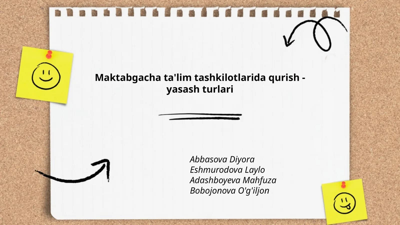 Maktabgacha ta'lim tashkilotlarida qurish - yasash turlari