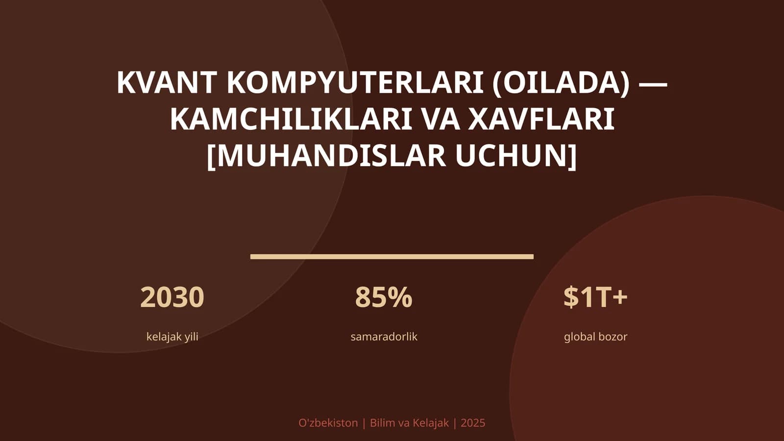 Kvant kompyuterlari (oilada) — kamchiliklari va xavflari [muhandislar uchun]