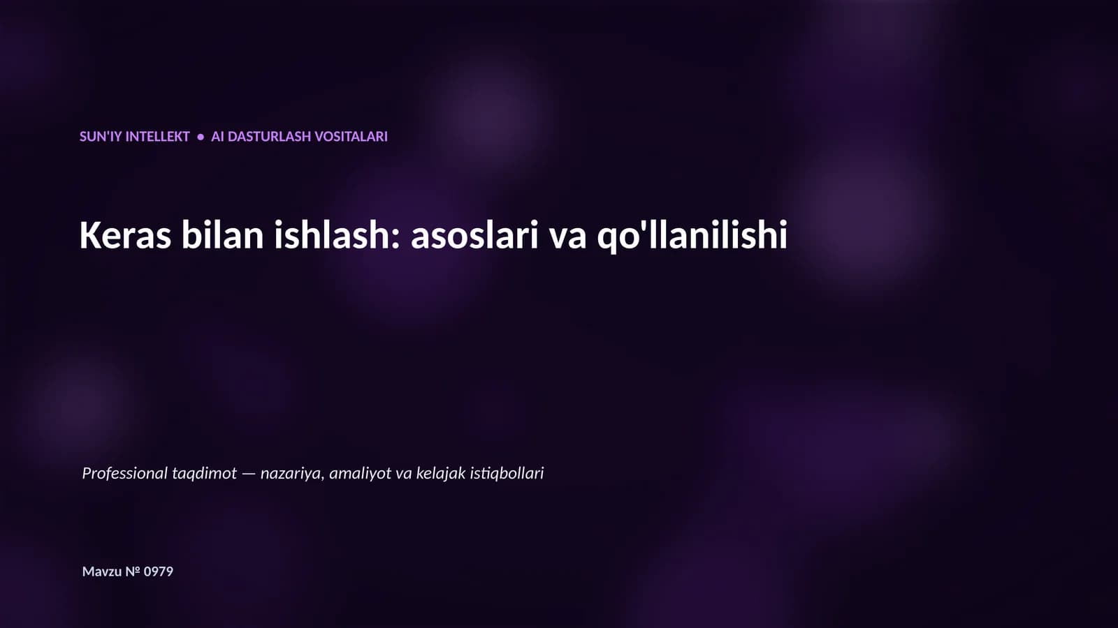 AI Dasturlash Vositalari