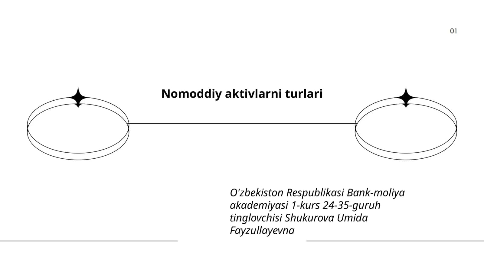 Nomoddiy aktivlarni turlari