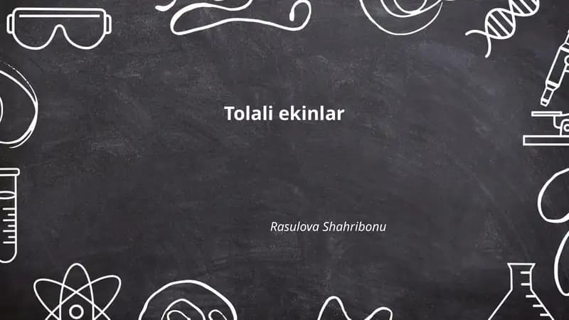 Tolali ekinlar