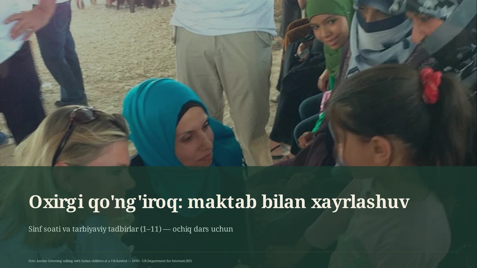 Sinf soati va tarbiyaviy tadbirlar