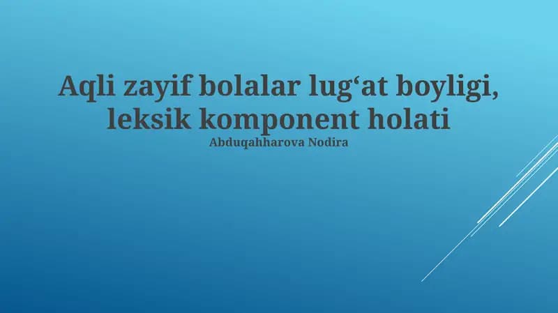 Lug'at boyligini baholash usullari