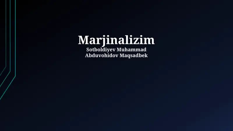 Marginalizm