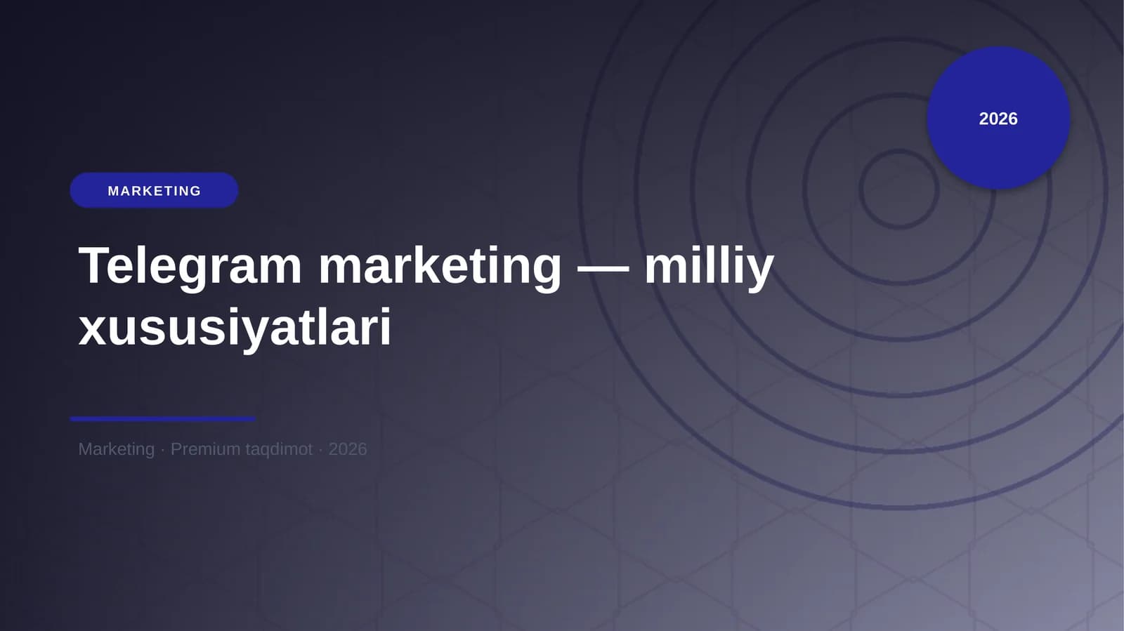 Telegram marketing - milliy xususiyatlari