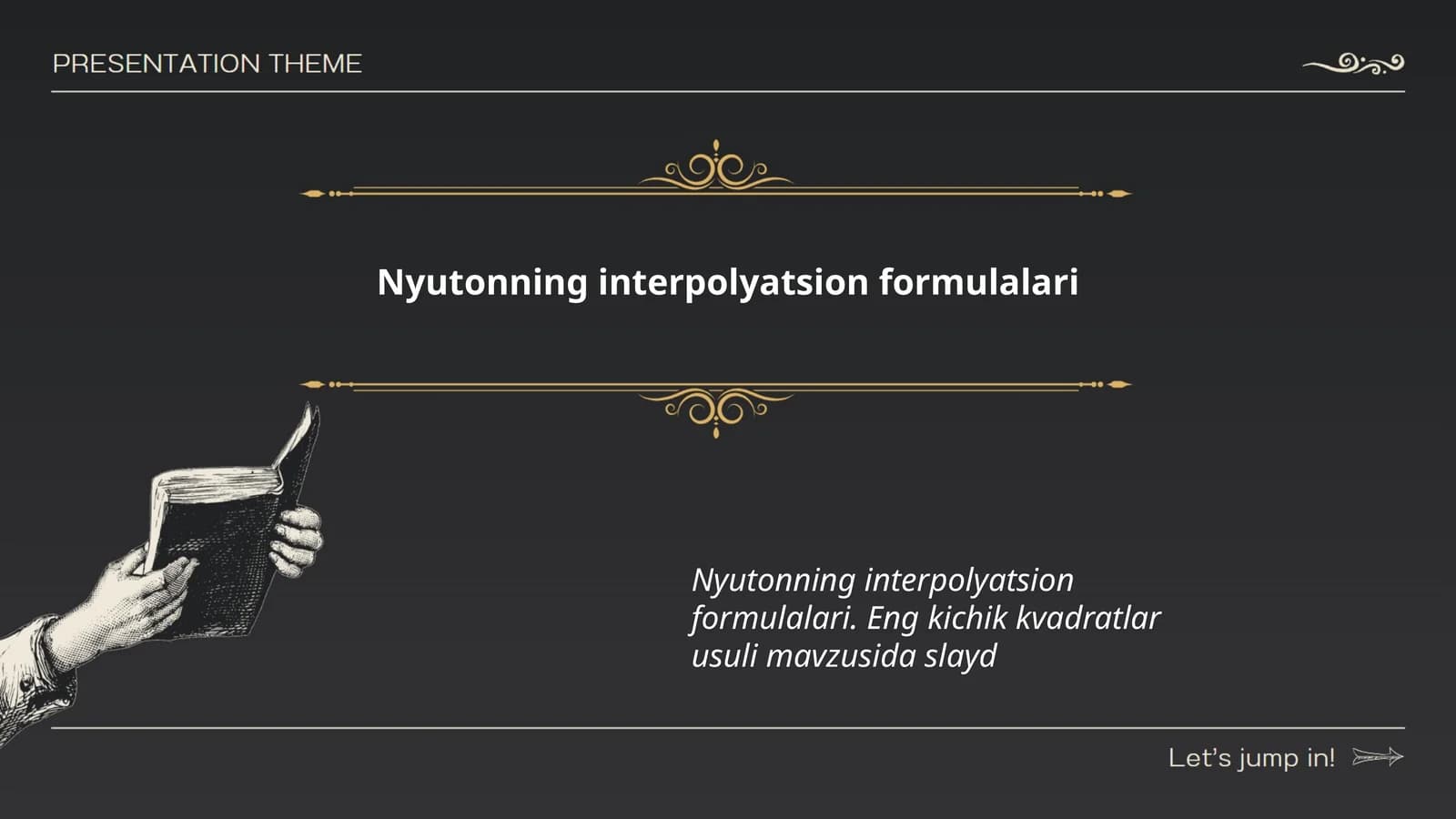 Nyutonning interpolyatsion formulalari
