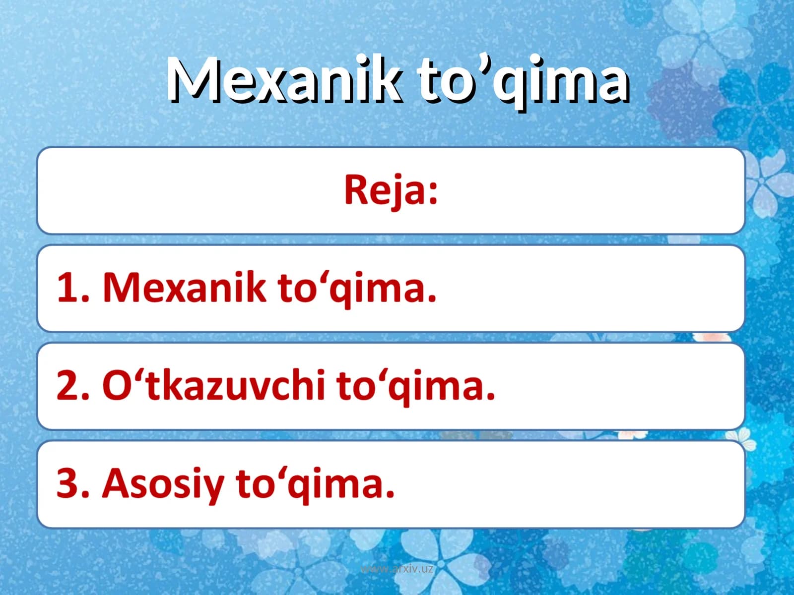 Mexanik to’qima
