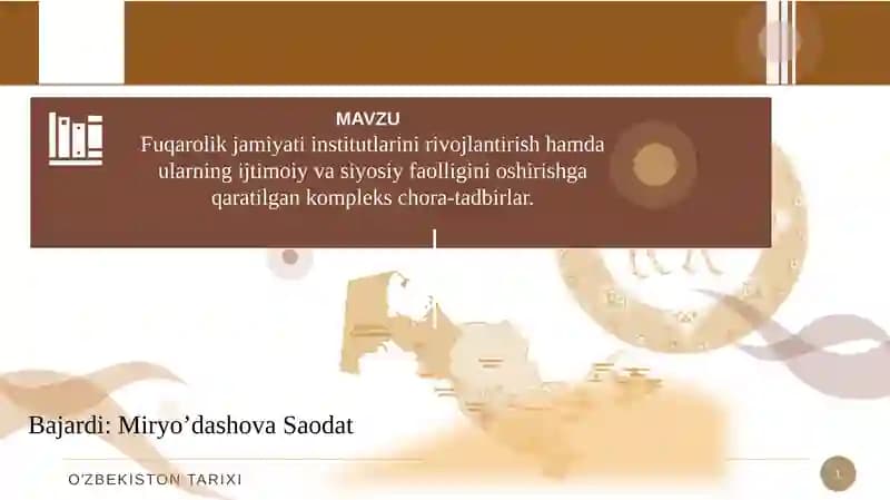 O'ZBEKISTONNINGENG YANGI TARIXI