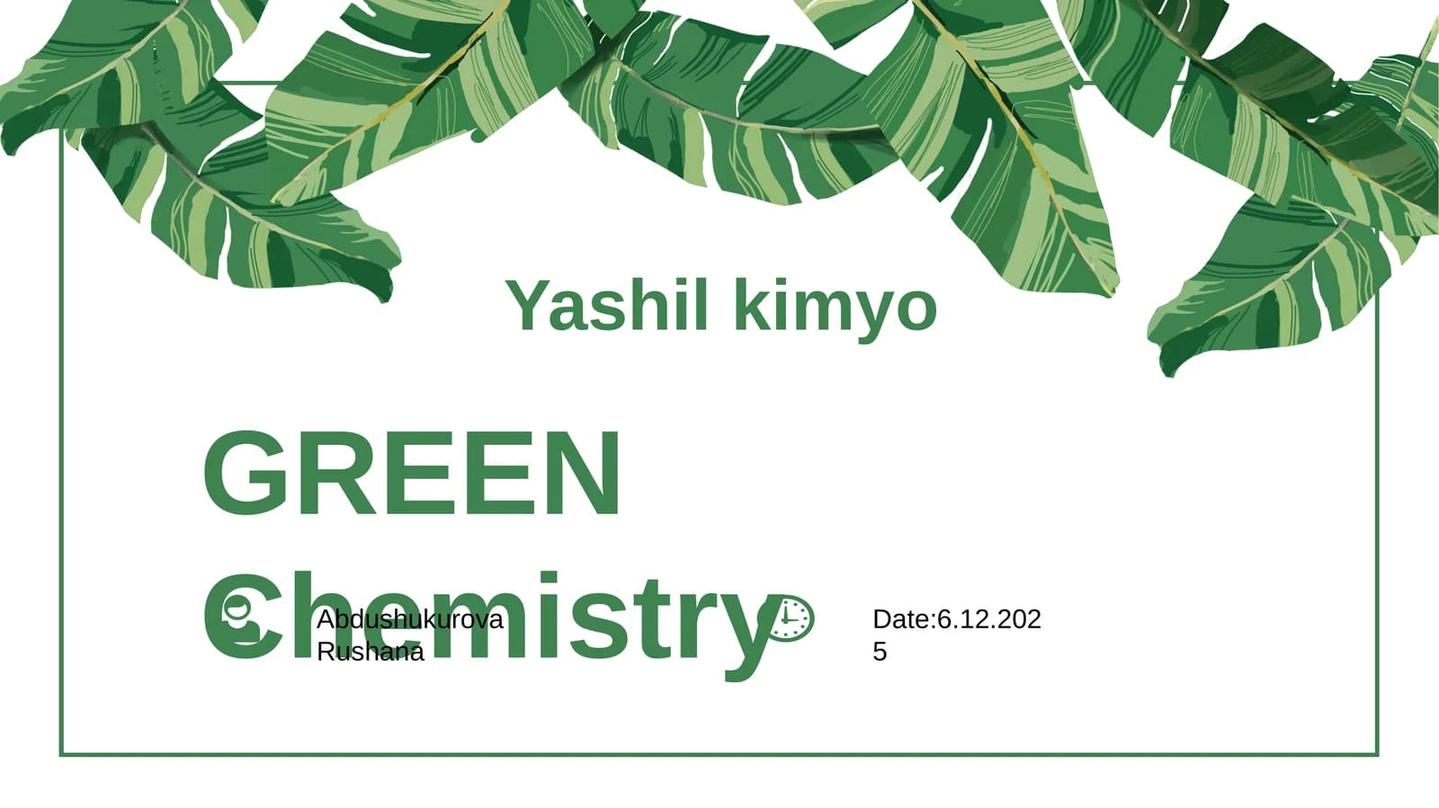 Yashilkimyo