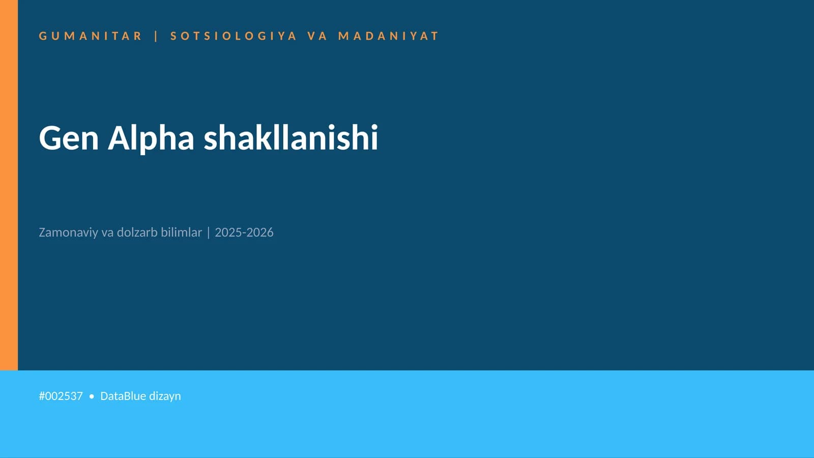 Gen Alpha shakllanishi