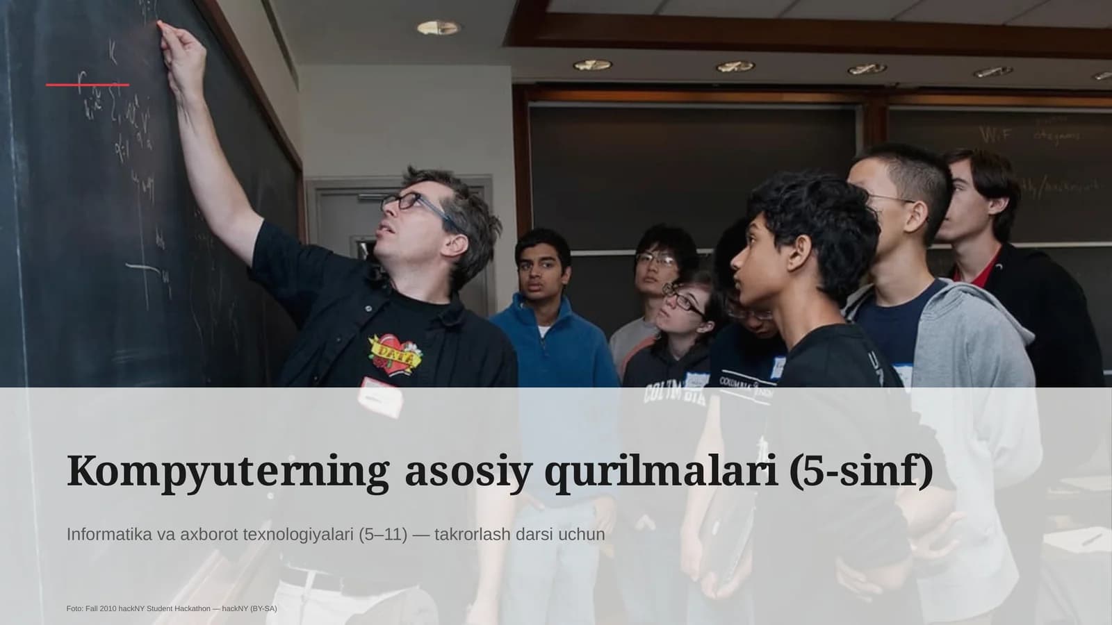 Kompyuterning asosiy qurilmalari (5-sinf)