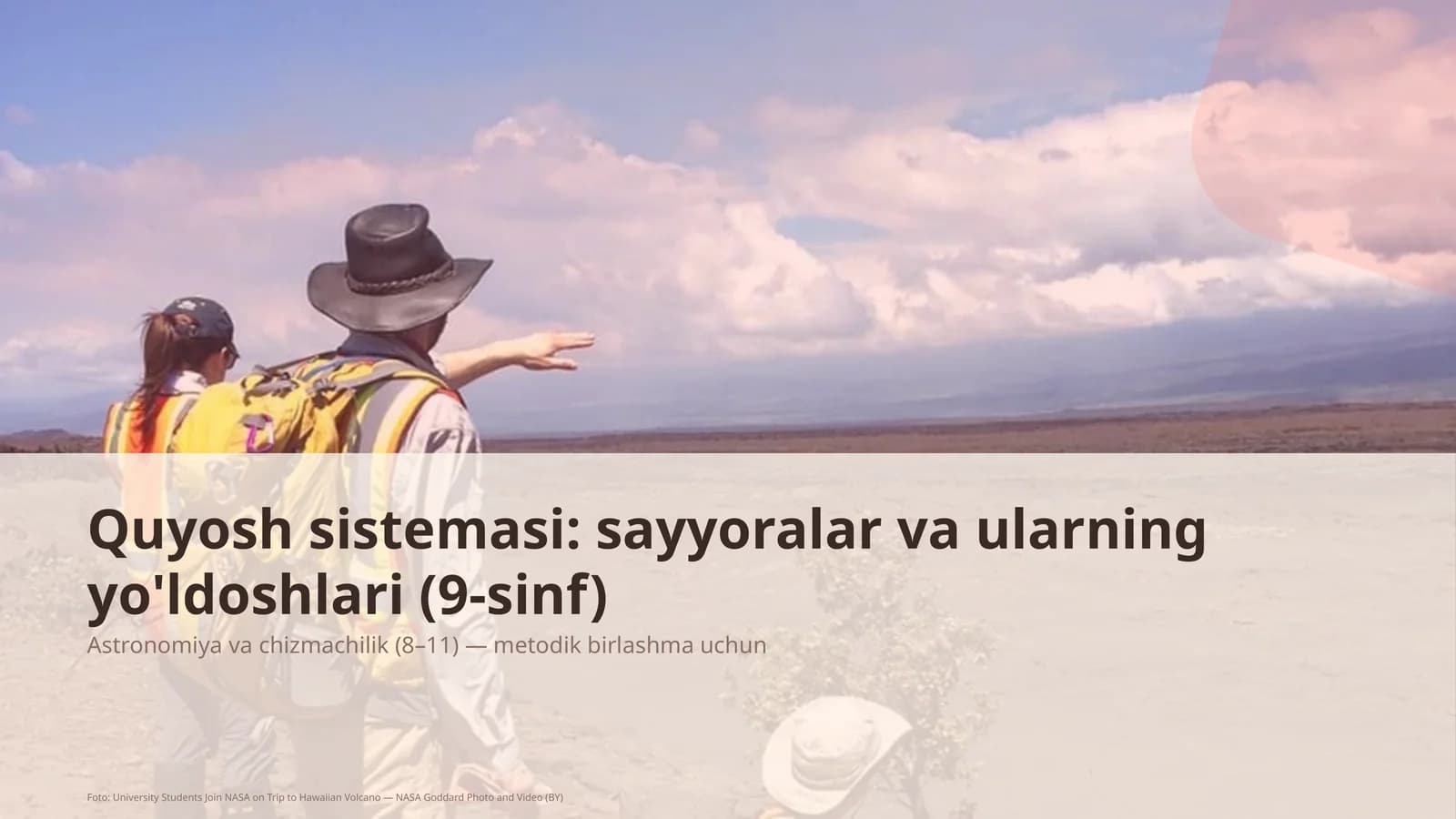 Quyosh sistemasi: sayyoralar va ularning yo'ldoshlari (9-sinf)