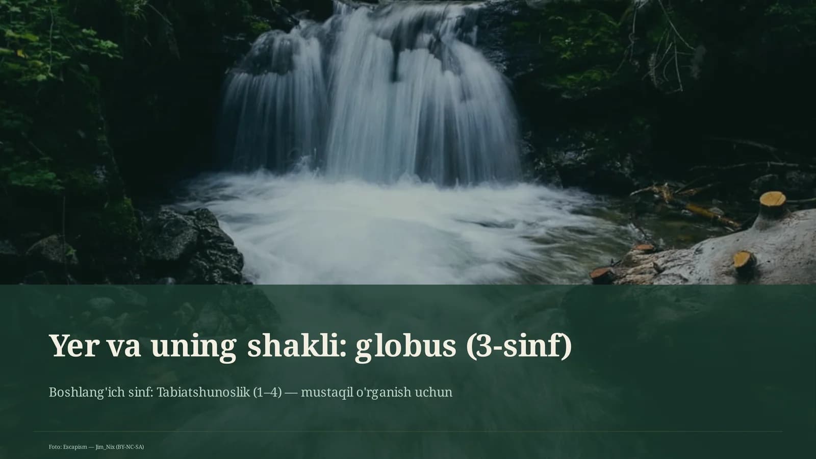 Yer va uning shakli: globus (3-sinf)