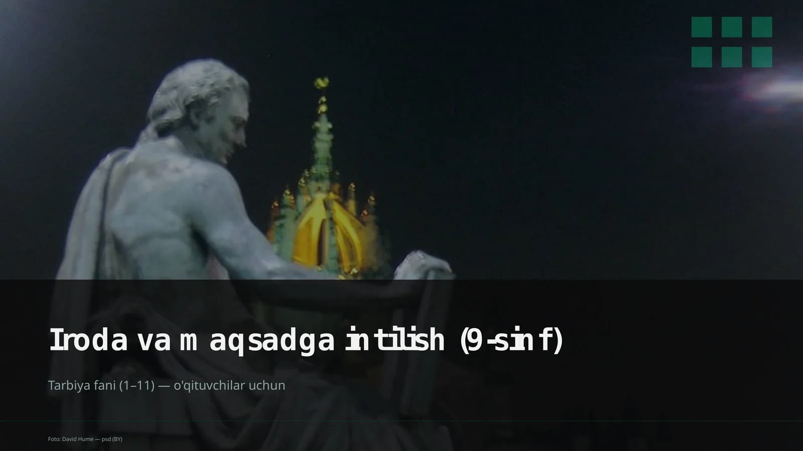 Iroda va maqsadga intilish (9-sinf)
