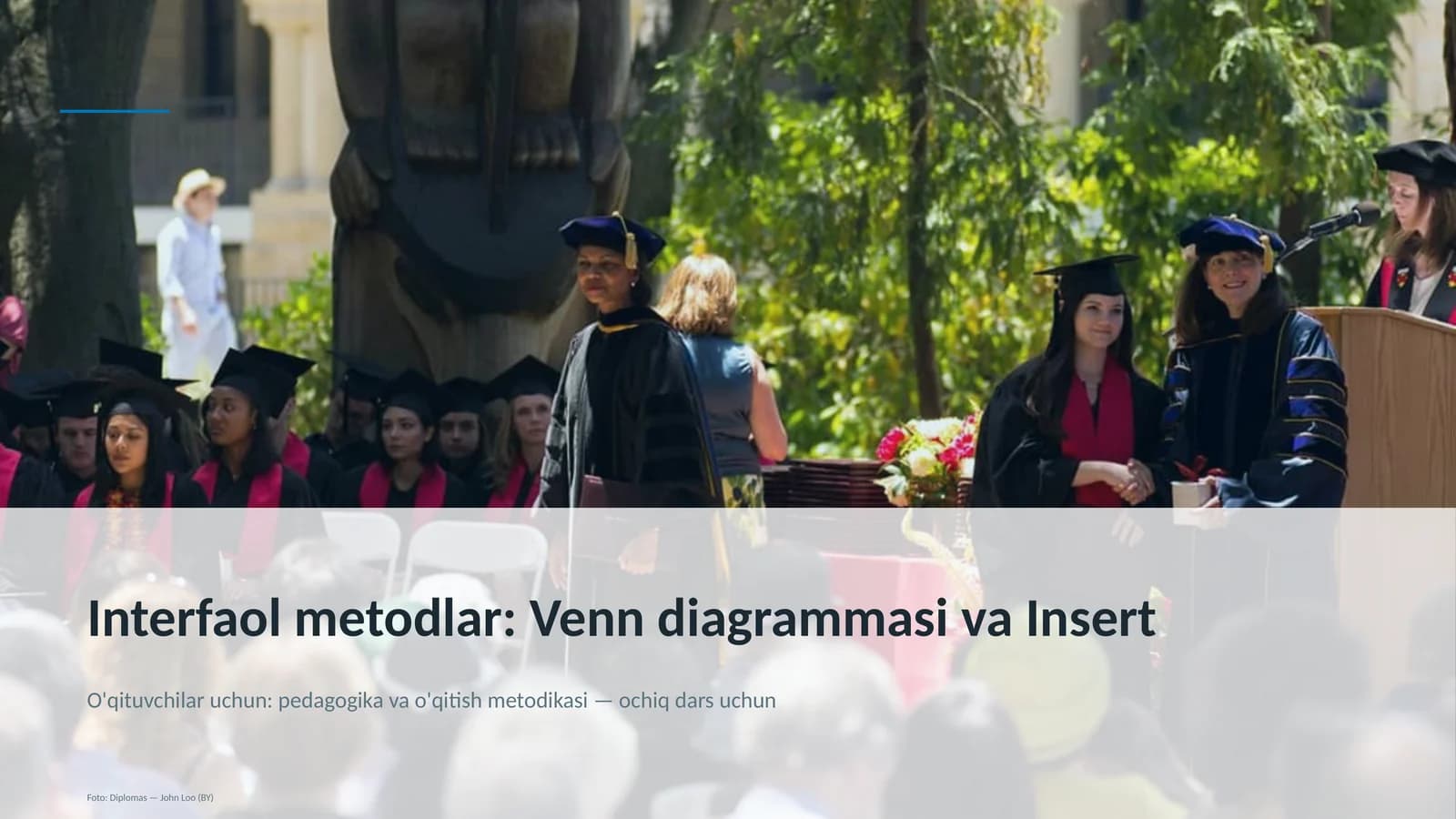 Interfaol metodlar: Venn diagrammasi va Insert
