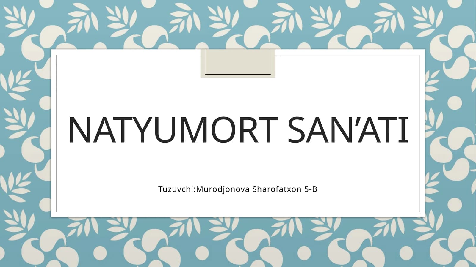 Natyumort san’ati