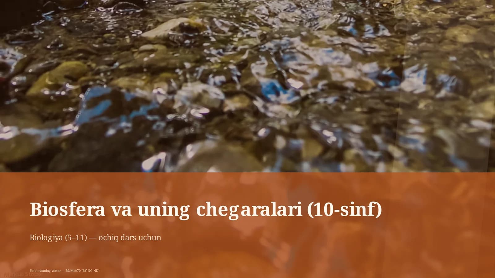 Biosfera va uning chegaralari (10-sinf)