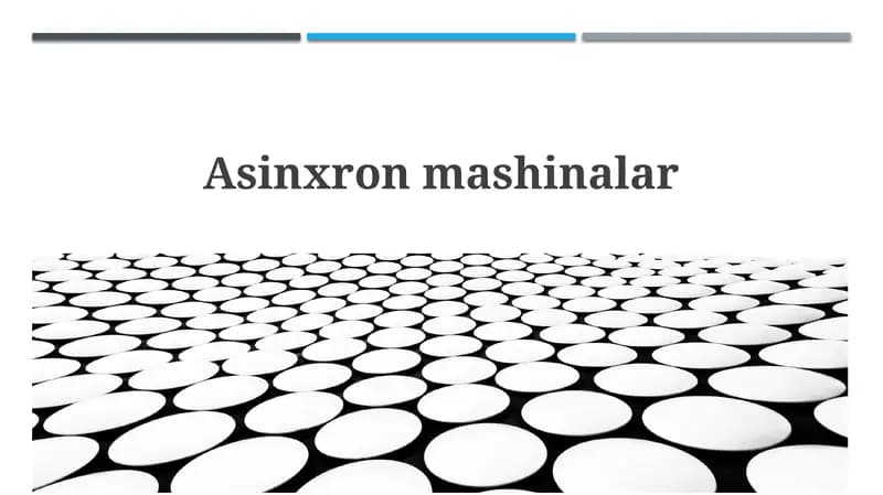 Asinxron mashinalar
