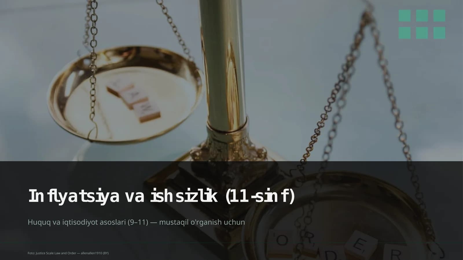 Inflyatsiya va ishsizlik (11-sinf)
