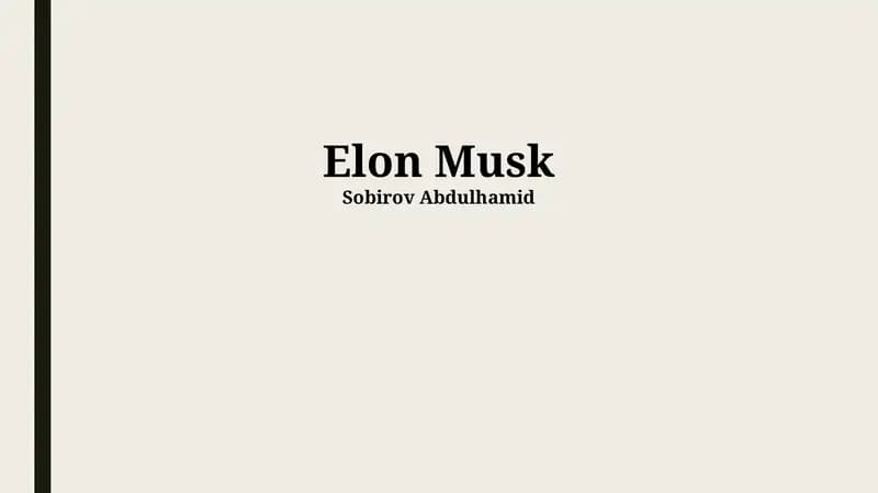 Elon Musk
