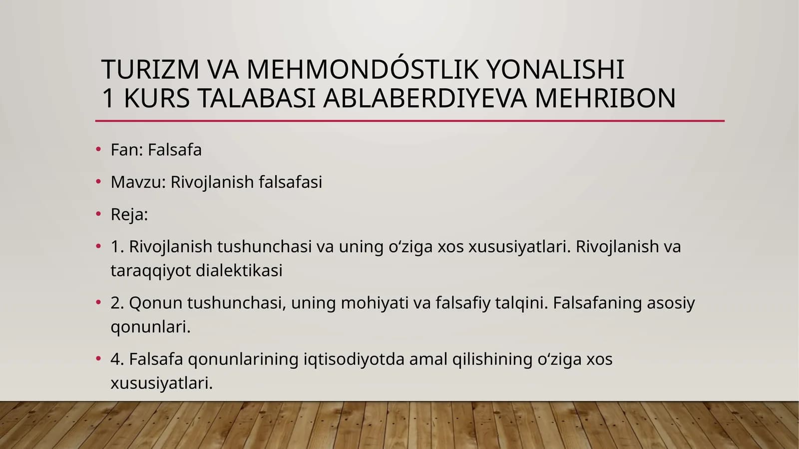 Rivojlanish falsafasi